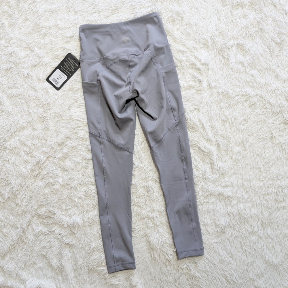 NWT 90 Degree by Reflex Grey Squat Proof High Waist Legging Size XS - Picture 6 of 13